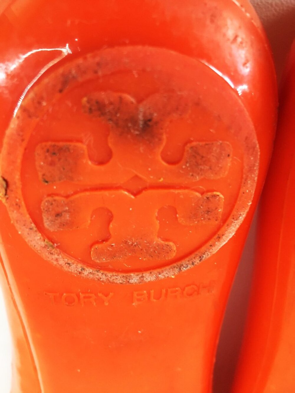 Tory Burch ⊹ Bright Orange Jelly "Reva" Flats - retired jelly style! - Picture 16 of 16